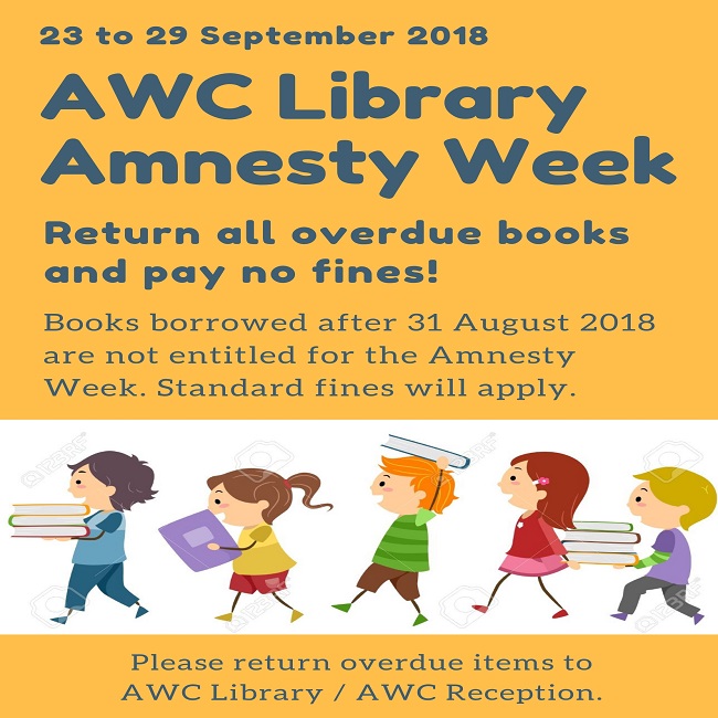 AWC Library Amnesty Week